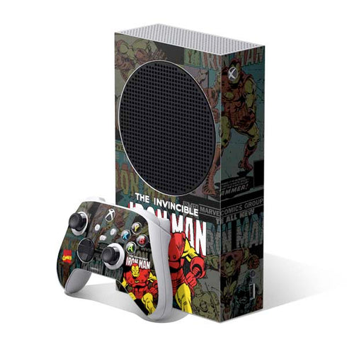 Marvel Classic Comics Iron Man Action Vintage Xbox Series S Skins